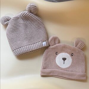 Adorable Bear Knit Baby Hats